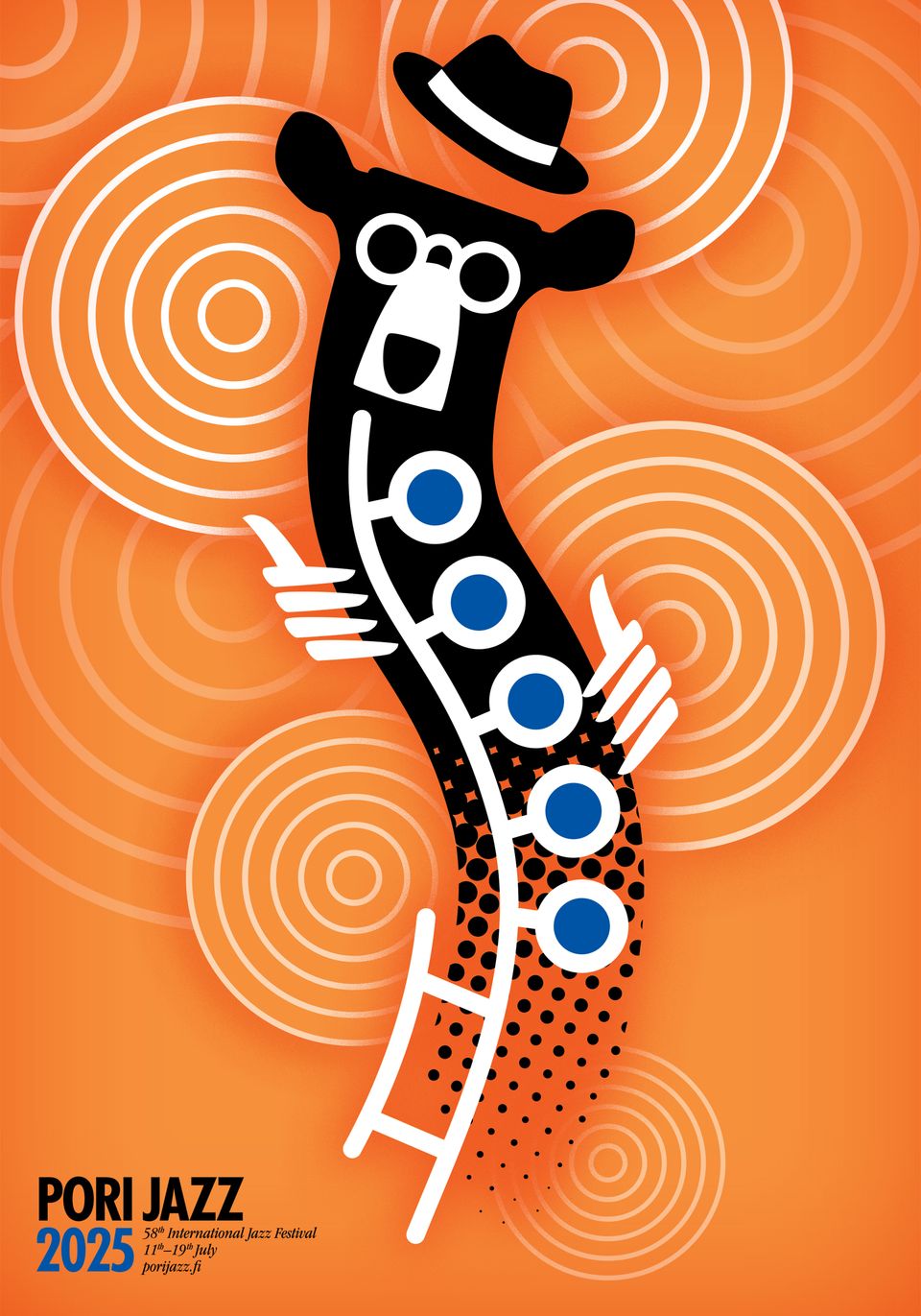 Porin kesä sykkii jazzin tahdissa – Pori Jazz 2025 -juliste julkaistu