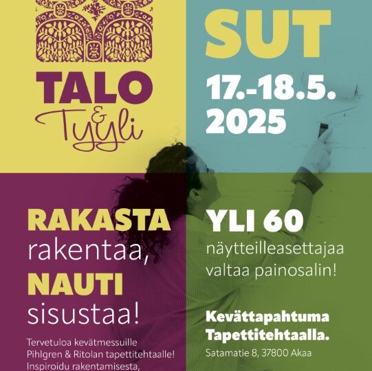 Rakennus- ja sisustusmessut Pihlgren & Ritolan tapettitehtaassa