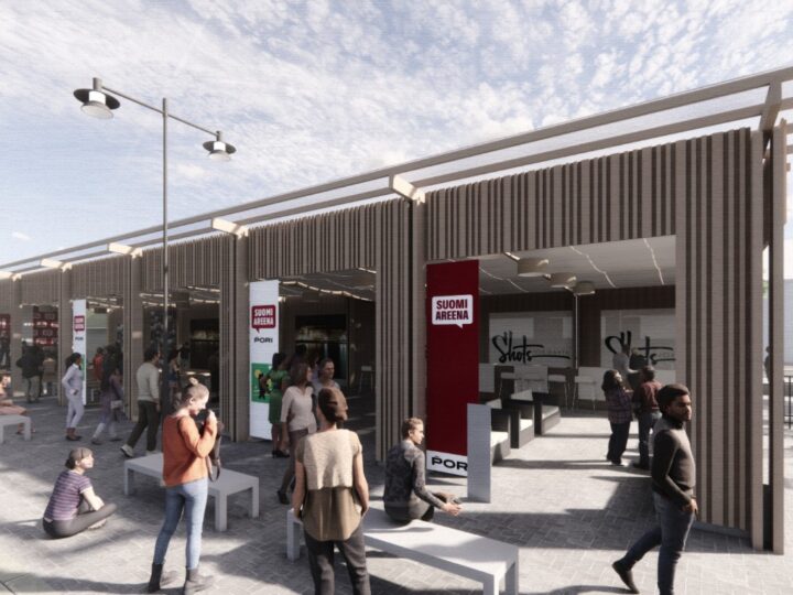 Porin Etelärantaan nousee kesäksi paviljonki