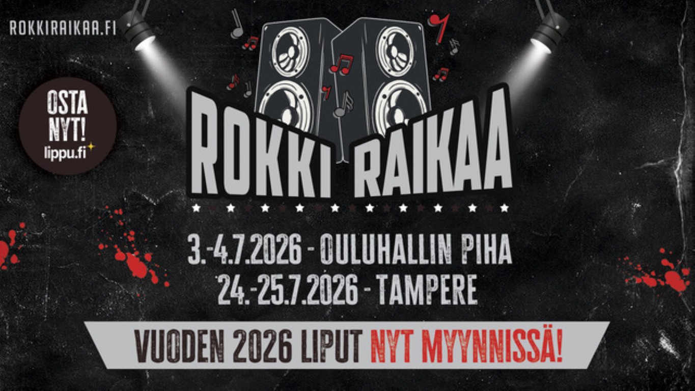 Rokki Raikaa -festivaalille jatkoa kesällä 2026 Oulussa ja Tampereella
