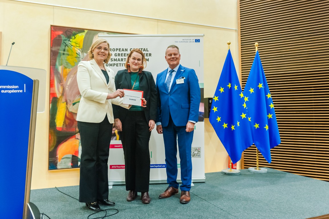 Tampere Euroopan älykkään matkailun pääkaupungiksi 2026