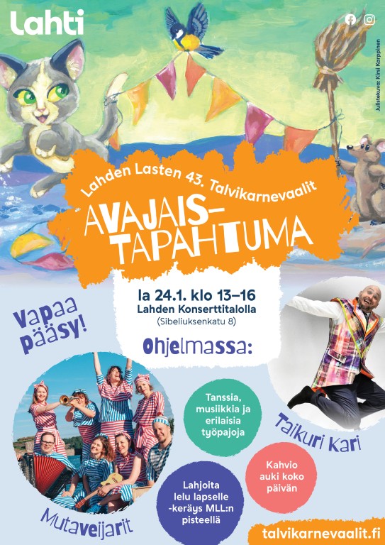 Lahden Lasten Talvikarnevaalit tuo iloa talveen