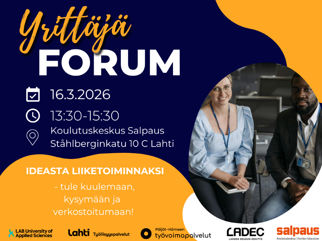 Tietoa, kokemuksia ja verkostoitumista Lahden YrittäjäForumissa