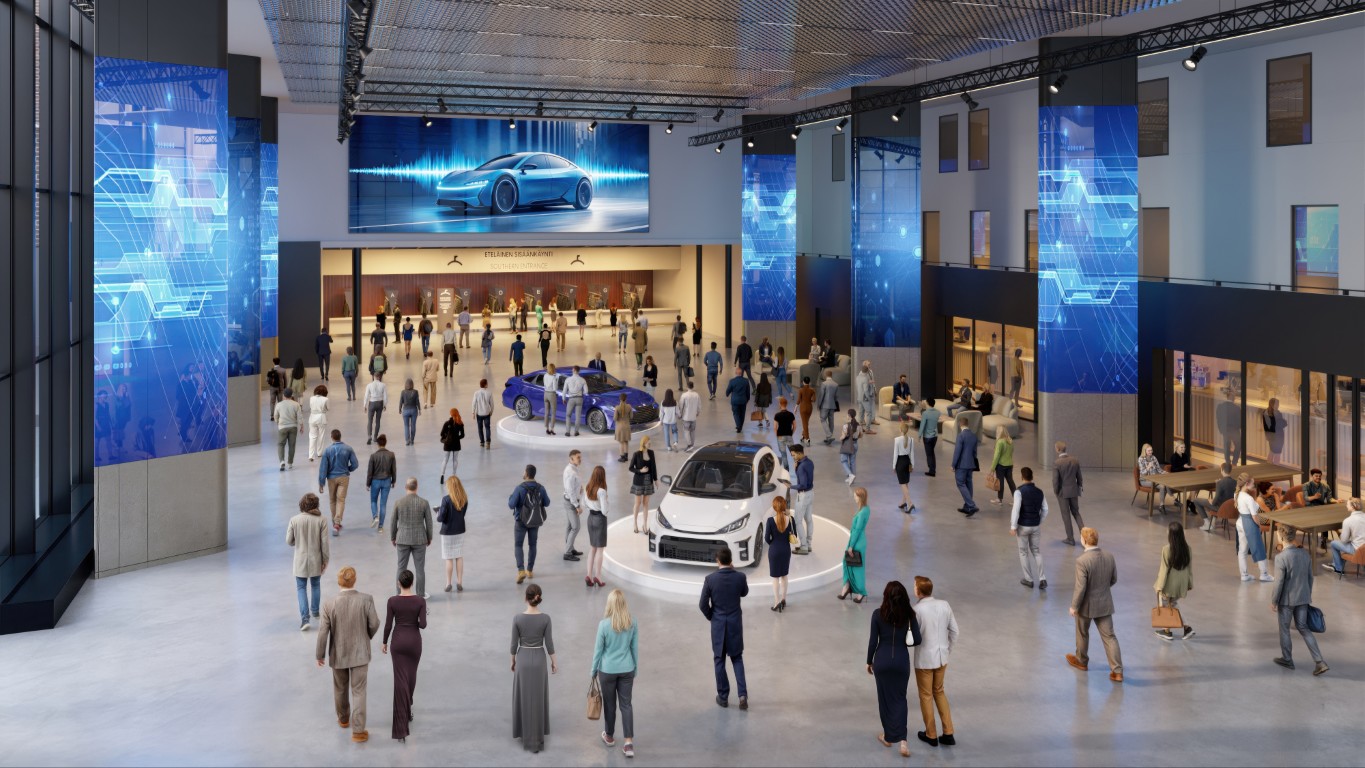 Helsingin Messukeskuksen laajennusosan rakentaminen alkoi