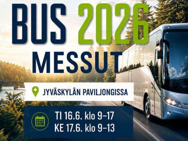 Suomen suurin linja-autoalan tapahtuma BUS 2026 messut Jyväskylässä