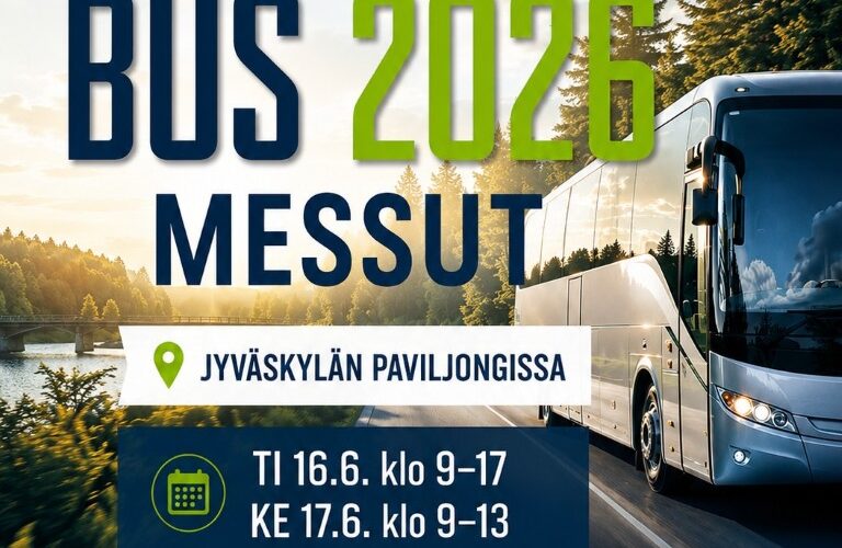 Suomen suurin linja-autoalan tapahtuma BUS 2026 messut Jyväskylässä