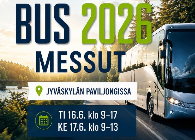 Suomen suurin linja-autoalan tapahtuma BUS 2026 messut Jyväskylässä