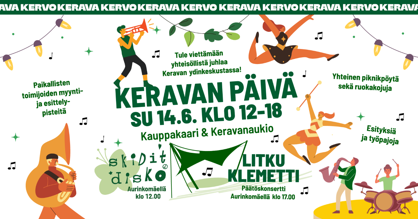 Koko kaupunki juhlii Keravan päivänä