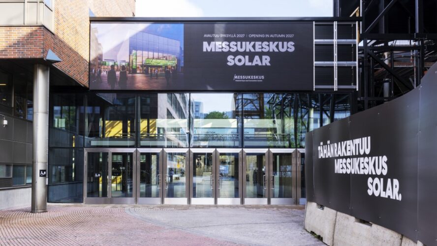 Messukeskus Solarin rakentamisen ensimmäinen vaihe valmis
