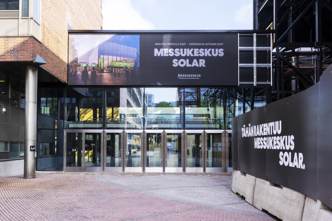 Messukeskus Solarin rakentamisen ensimmäinen vaihe valmis