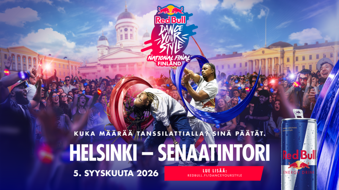 Syyskuussa Senaatintorilla tanssitaan Red Bull Dance Your Style -finaali