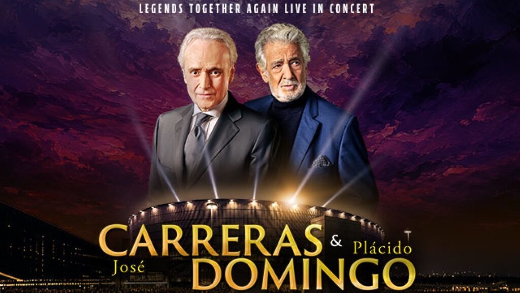 José Carreras ja Plácido Domingo konsertoivat ensi keväänä Suomessa