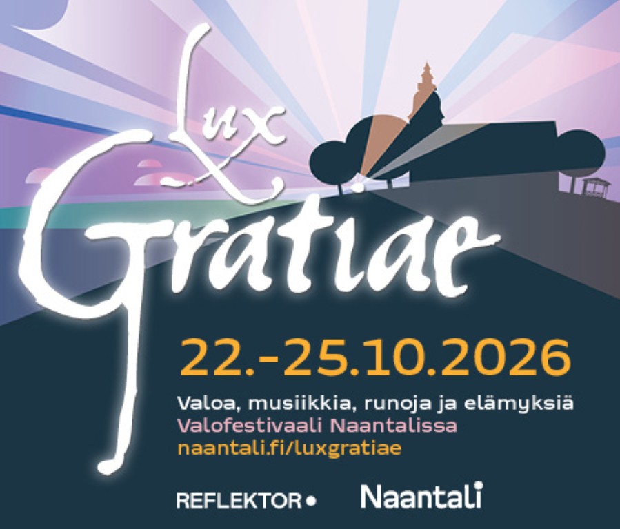 Naantalissa valotaidetta, elämyksiä ja musiikkia neljän päivän ajan